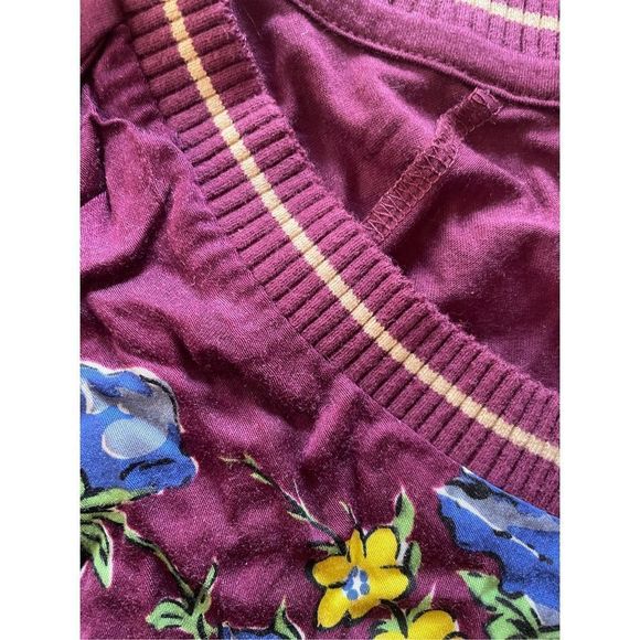 Tiny for Anthropologie Ashlee Floral V-Neck Top Shirt size small - Picture 9 of 10